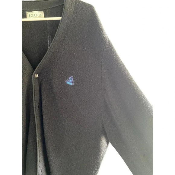 IZOD Men's Gray Long Sleeve Button Down Cardigan Size Large - Picture 2 of 4